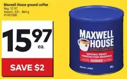 Giant Tiger Maxwell House Ground Coffee offer