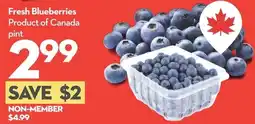 Longo's Fresh Blueberries offer