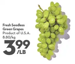 Longo's Fresh Seedless Green Grapes offer