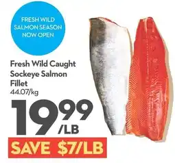 Longo's Fresh Wild Caught Sockeye Salmon Fillet offer