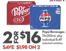 Longo's Pepsi Beverages offer