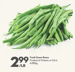 Longo's Fresh Green Beans offer