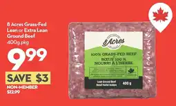 Longo's 8 Acres Grass-Fed Lean or Extra Lean Ground Beef offer