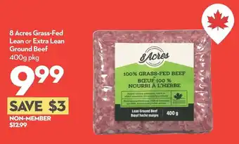 Longo's 8 Acres Grass-Fed Lean or Extra Lean Ground Beef offer