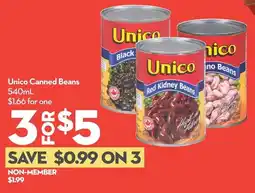 Longo's Unico Canned Beans offer