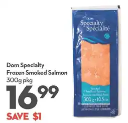 Longo's Dom Specialty Frozen Smoked Salmon offer