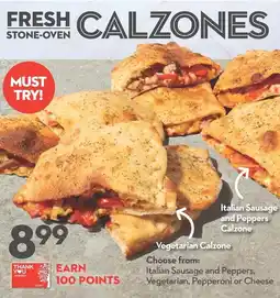 Longo's Italian Sausage and Peppers, Vegetarian, Pepperoni or Cheese offer