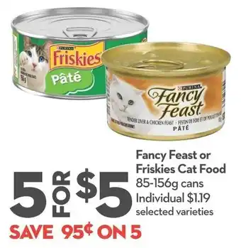 Longo's Fancy Feast or Friskies Cat Food offer