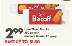Longo's Lotus Biscoff Biscuits or Sandwich Cookies offer