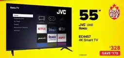 Visions Electronics JVC 55 UHD Roku EC4457 4K Smart TV offer