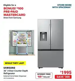 Visions Electronics SAMSUNG 36 3-Door Counter Depth Refrigerator offer