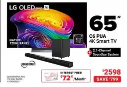 Visions Electronics LG OLED evo AI 65 C6 PUA 4K Smart TV offer