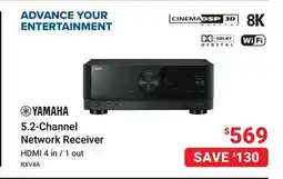 Visions Electronics YAMAHA 5.2-Channel Network Receiver offer