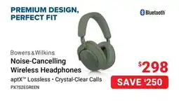 Visions Electronics Bowers & Wilkins Noise-Cancelling Wireless Headphones offer