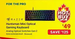Visions Electronics Huntsman Mini Optical Gaming Keyboard Analog Optical Switches Gen-2 (Renewed) offer