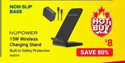 Visions Electronics NÜPOWER 15W Wireless Charging Stand offer