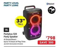 Visions Electronics JBL Partybox 520 Party Speaker offer