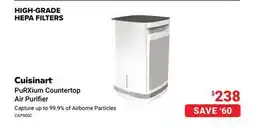 Visions Electronics Cuisinart PuRXium Countertop Air Purifier Capture up to 99.9% of Airborne Particles offer