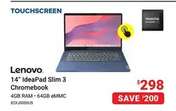 Visions Electronics Lenovo 14 IdeaPad Slim 3 Chromebook offer