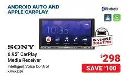 Visions Electronics SONY 6.95 CarPlay Media Receiver offer