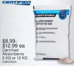 PartSource Certified Absorbents offer