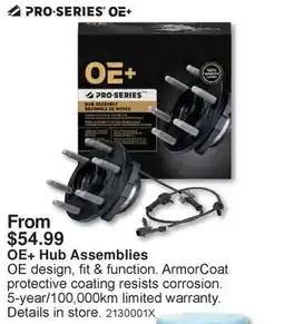 PartSource Pro Series OE+ Hub Assemblies offer
