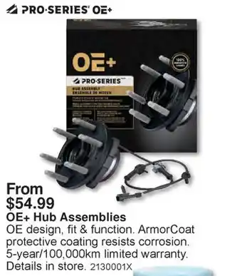 PartSource Pro Series OE+ Hub Assemblies offer