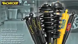 PartSource Monroe Selected Monroe Shocks & Struts offer