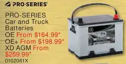 PartSource PRO-SERIES Car and Truck Batteries OE offer