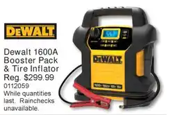 PartSource Dewalt 1600A Booster Pack & Tire Inflator offer
