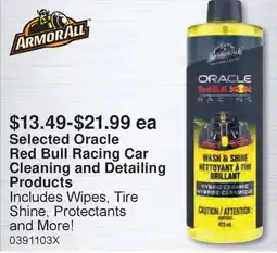 PartSource Armor All Selected Oracle Red Bull Racing Car Cleaning and Detailing Products offer