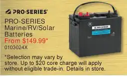 PartSource PRO-SERIES Marine/RV/Solar Batteries offer