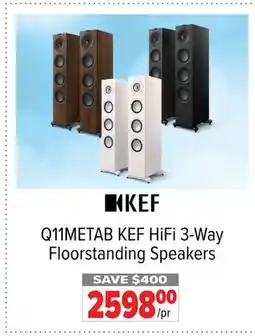 2001 Audio Video KEF HiFi 3-Way Floorstanding Speakers offer
