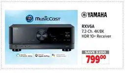 2001 Audio Video RXV6A 7.2-Ch. 4K/8K HDR 10+ Receiver offer