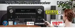 2001 Audio Video Denon 7.2 Ch. HDR HEOS 8K Receiver offer