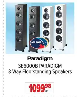 2001 Audio Video SE6000B PARADIGM 3-Way Floorstanding Speakers offer