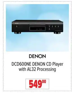 2001 Audio Video DCD600NE DENON CD Player with AL32 Processing offer