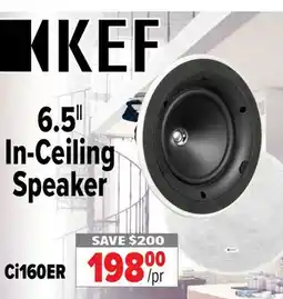 2001 Audio Video CI160ER KEF 6.5 In-Ceiling Speaker offer