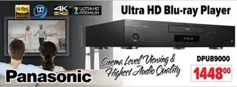 2001 Audio Video DPUB9000 Panasonic Ultra HD Blu-ray Player offer