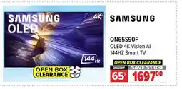 2001 Audio Video QN65S90F SAMSUNG OLED 4K Vision AI 144HZ Smart TV offer