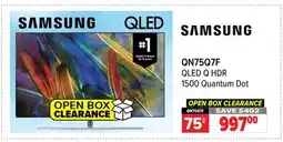 2001 Audio Video QN75Q7F 75 SAMSUNG QLED Q HDR 1500 Quantum Dot offer