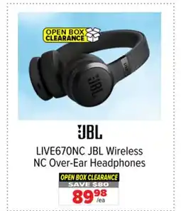 2001 Audio Video LIVE670NC JBL Wireless NC Over-Ear Headphones offer