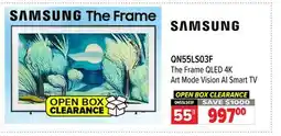 2001 Audio Video QN55LS03F Samsung The Frame QLED 4K Art Mode Vision AI Smart TV offer