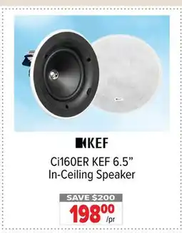 2001 Audio Video KEF Ci160ER 6.5 In-Ceiling Speaker offer