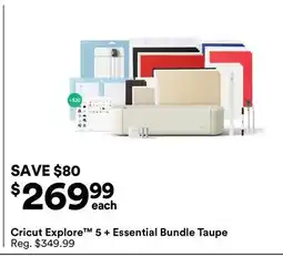 Michaels Cricut Explore 5 + Essential Bundle Taupe offer