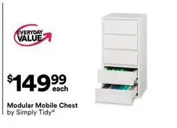 Michaels Modular Mobile Chest by Simply Tidy offer