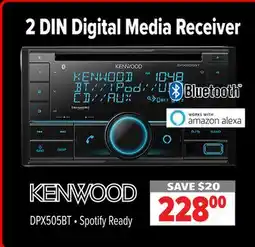 2001 Audio Video DPX505BT Kenwood 2 DIN Digital Media Receiver offer