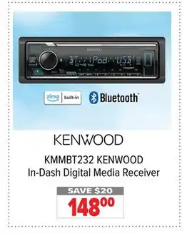 2001 Audio Video KMMBT232 KENWOOD In-Dash Digital Media Receiver offer