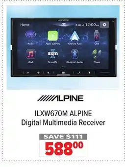 2001 Audio Video ILXW670M ALPINE Digital Multimedia Receiver offer