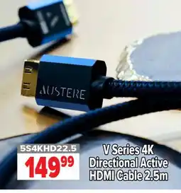2001 Audio Video 5S4KHD22.5 Austere V Series 4K Directional Active HDMI Cable 2.5m offer